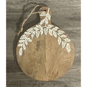 S/2 Mango Wood Decorative Paddle Boards Set Floral Botanical 15” Hanging Kitchen